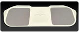 Natural Posture Lap Board - 9"x26" - Curved Aluminum