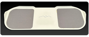 Natural Posture Lap Board - 9"x26" - Curved Aluminum